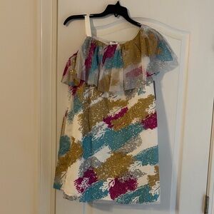 Disney Glittery Pink, Gold, and Blue Fabric